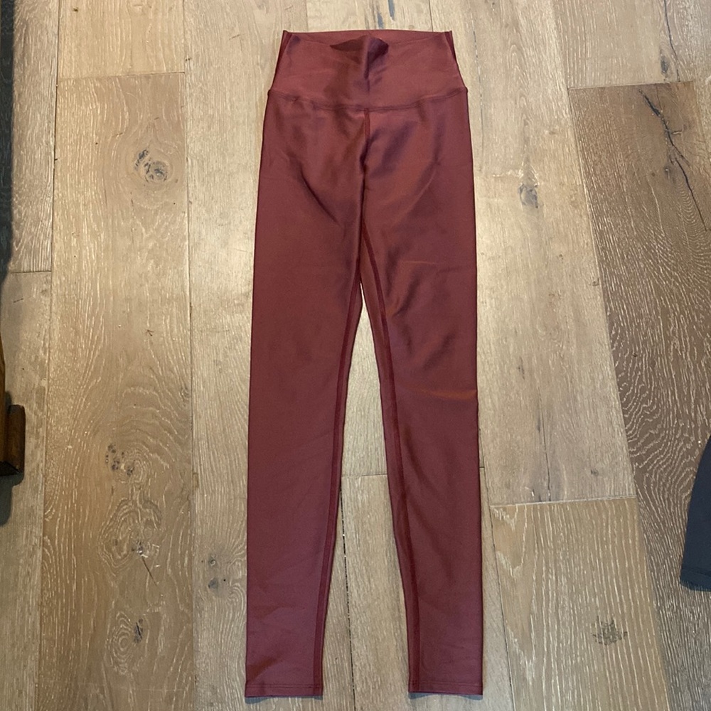 Carbon 38 size medium leggings brick red